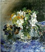 Carl Larsson buketter i 2 glas blommor Germany oil painting artist